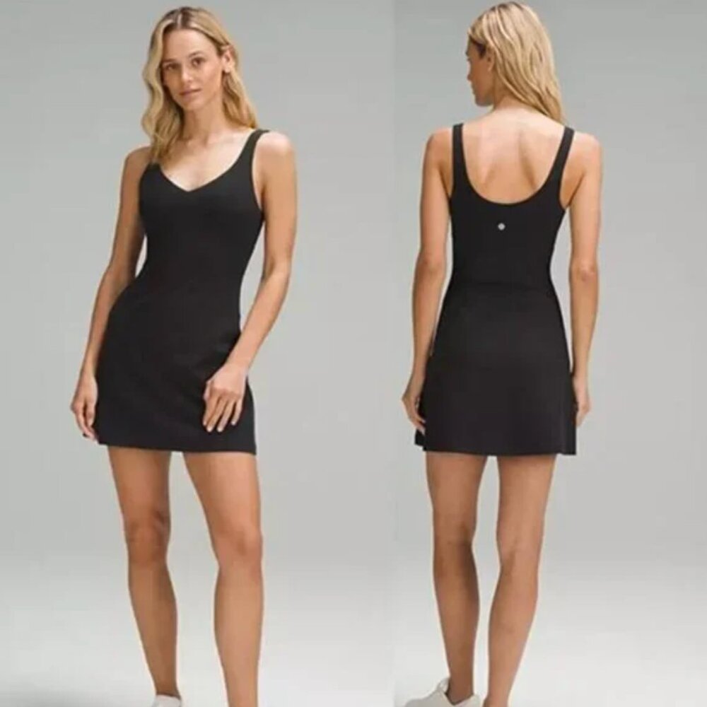 Lululemon Athletica Black Sheath Mini Dress